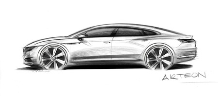 Así de elegante es la silueta del Volkswagen Arteon, el esperado sucesor del CC 