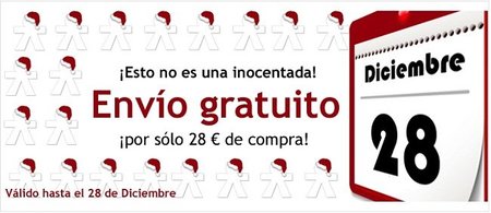 Envíos gratis para compras superiores a 28 euros en la tienda online de perfumerías if