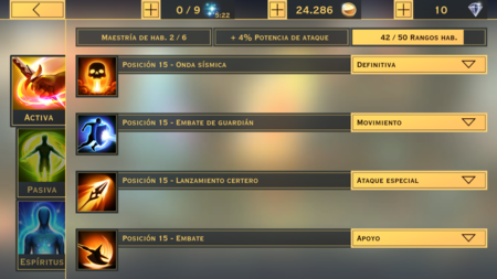 Sacred Legends Skills