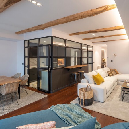 Cocina semiabierta