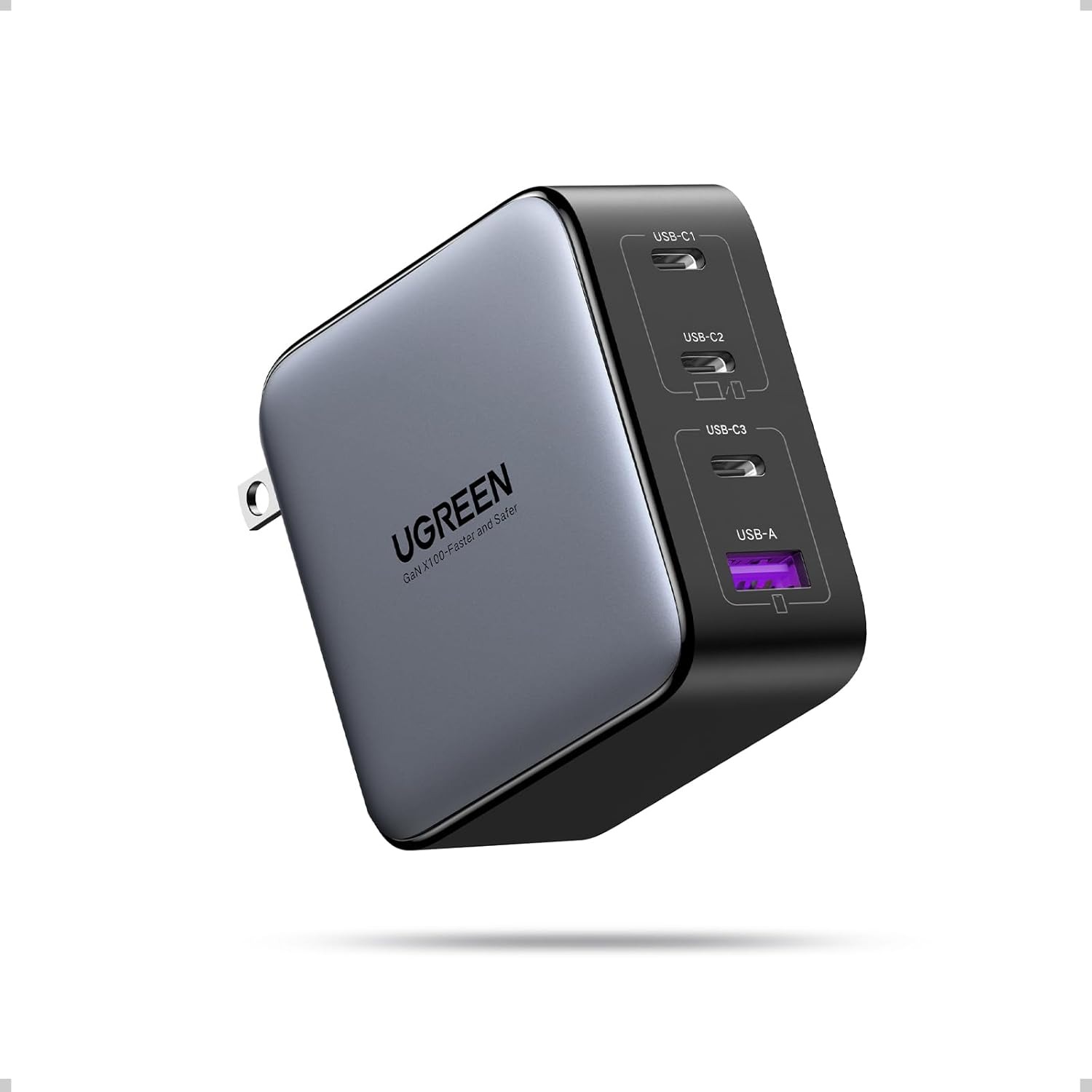 UGREEN Nexode 100W Cargador USB Tipo C GAN con 4 Puertos