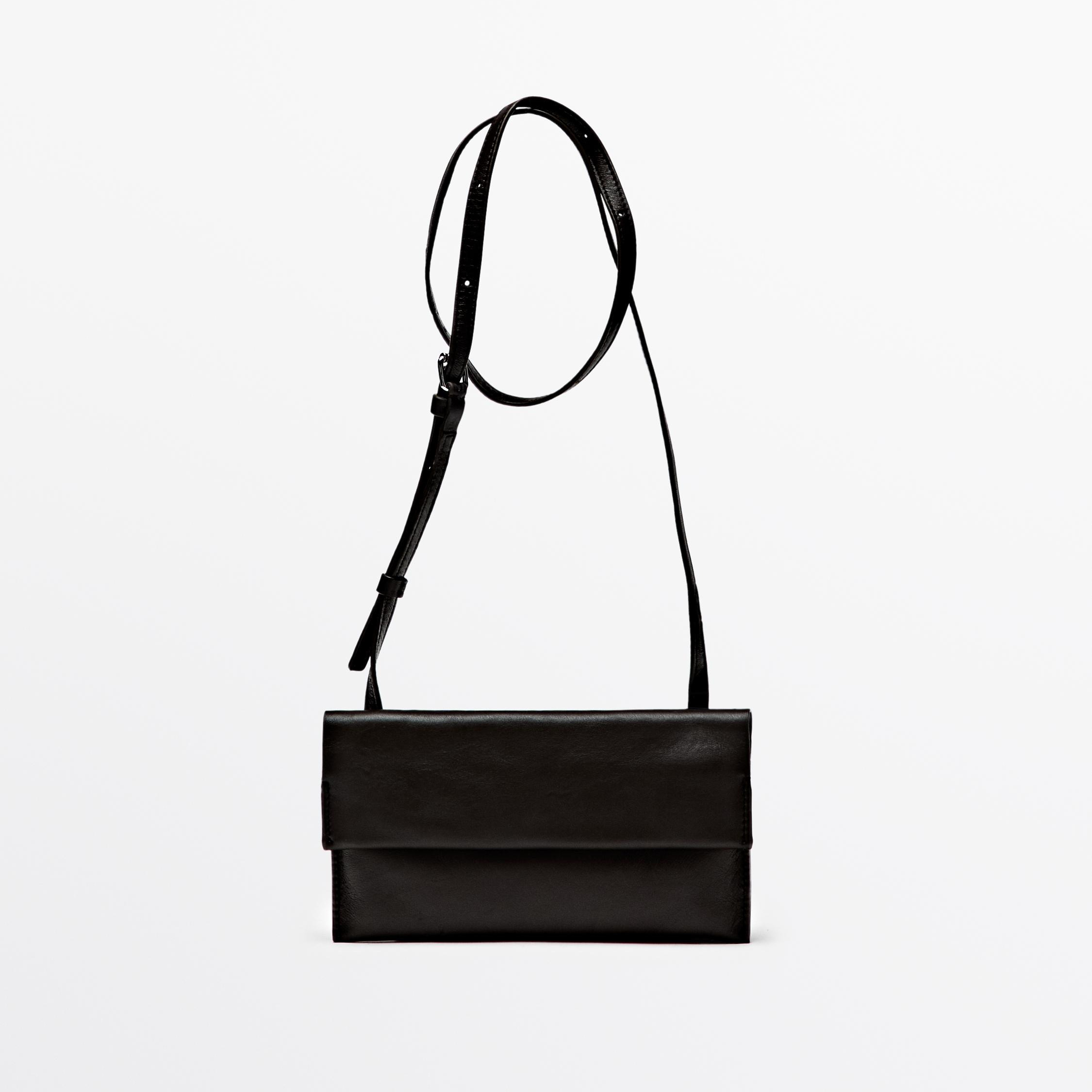 Bolso mini tipo bandolera piel napa