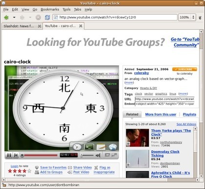 Swfdec ya reproduce vídeos de YouTube