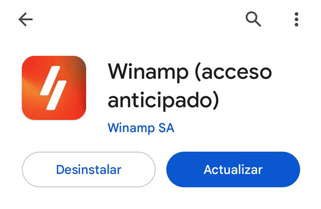 Winamp resucita en Android y lo hemos probado: a tope de llamas y poco más