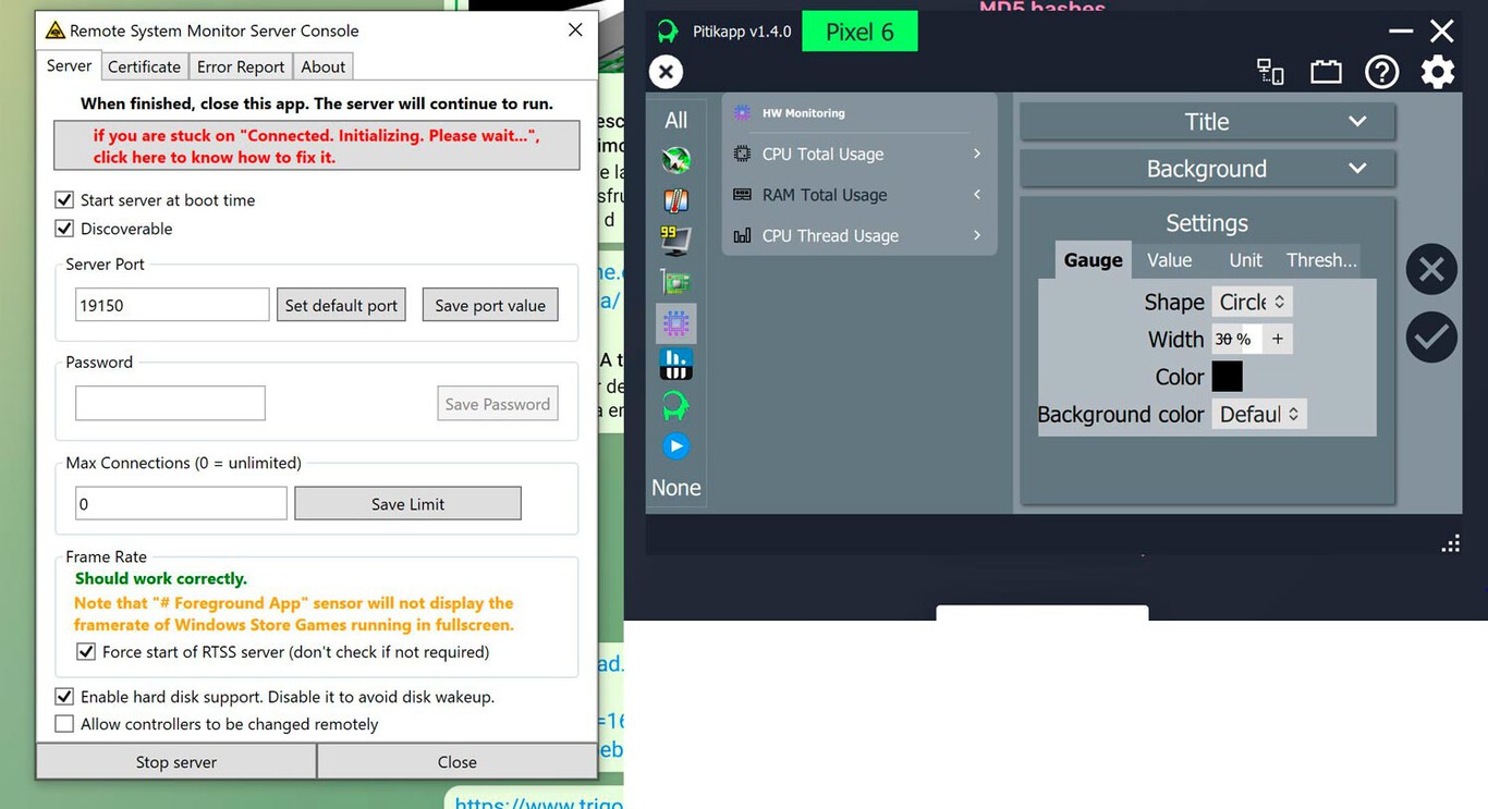 so you can turn it into a PC resource monitor Gearrice