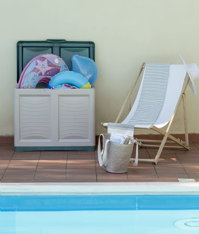 13 prácticos muebles de almacenamiento de exterior, para recoger jardín