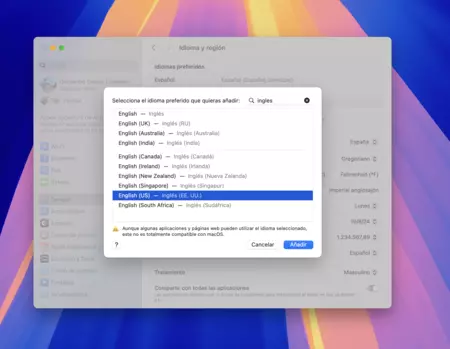 Configura tu Mac en Inglés