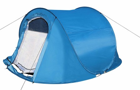 Oferta flash en la tienda de campaña Kounga Poptent para dos personas: hasta medianoche su precio será de 39 euros