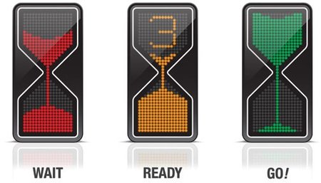 Relojes de arena LED al servicio de los semáforos