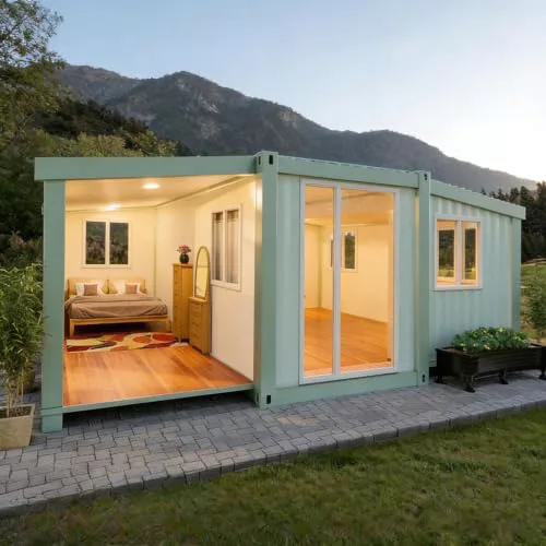 Casa Prefabricada Pequeña Plegable Expandible de con Contenedor y Cocina