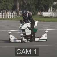 ¡Se lió! Un accidente con la moto voladora Hoverbike Scorpion-3 casi acaba en tragedia