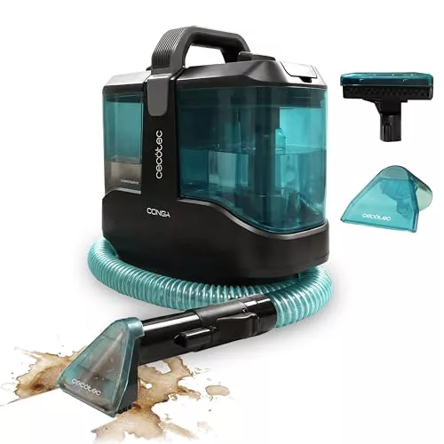 Cecotec Limpiador Aspirador de Tapicerias y Alfombras con Cable Compacto Conga 3000 Carpet&Spot Clean X-Treme