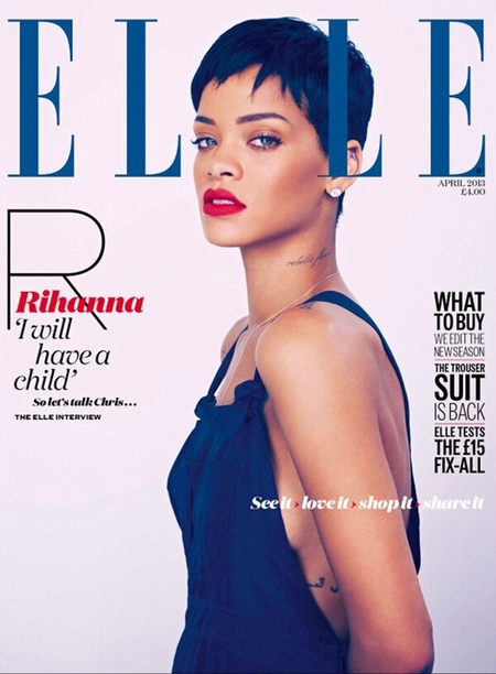 Por si no queríais portadas de Rihanna en Elle... ahí van cuatro