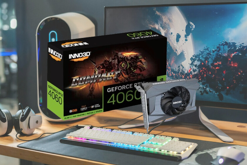 Tarjeta Gráfica INNO3D GeForce RTX 4060 Compact 8GB GDDR6 DLSS3