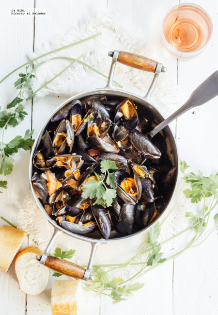 Mejillones en salsa de jitomate. Receta
