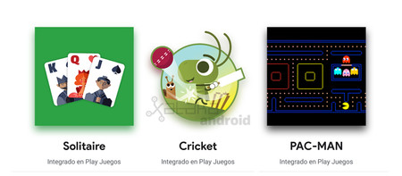 El renovado Google Play Games viene con tres juegos integrados