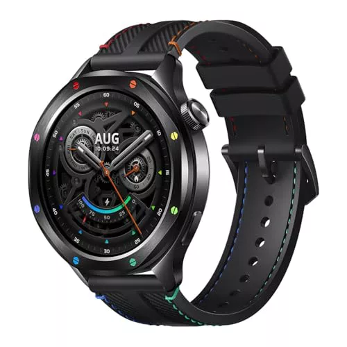 XIAOMI Watch S4, Versión Bluetooth, Modo Deportivo Profesional avanzado, Bisel de Cambio rápido 2.0, Pantalla AMOLED 1.43 Pulgadas Circular, Monitor Frecuencia Cardíaca y Sueño, Rainbow