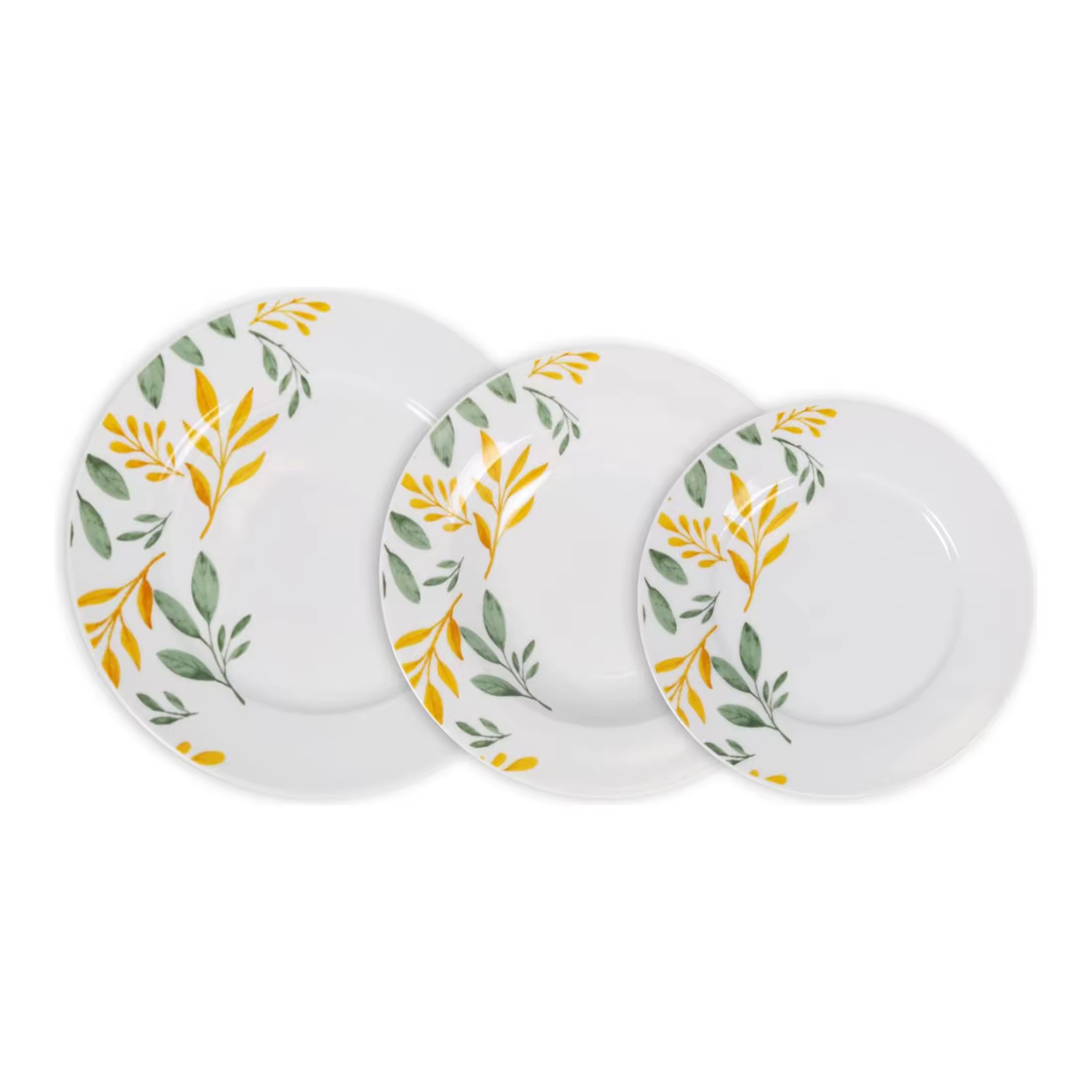 La Mediterránea - Vajilla completa 12 Piezas de Porcelana