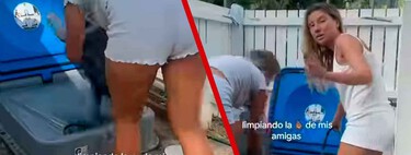 "Limpiar descalza y sin guantes... no sé qué es peor": una influencer hace todo lo que no hay que hacer para vaciar el WC de la camper
