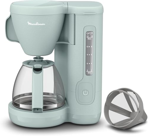 Moulinex Morning Plus, Cafetera de Filtro 1000W, Capacidad de 1,25L