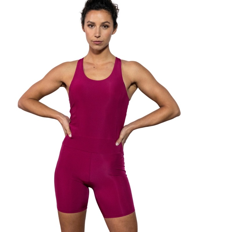 Mono fitness Mujer Domyos Remolacha

