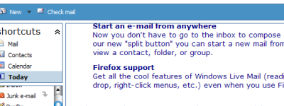 Windows Live Mail ya en Firefox