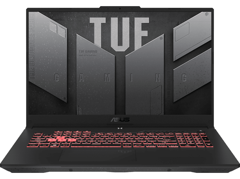 Portátil gaming - ASUS TUF A17 FA707RM-HX044, 17.3" Full HD, AMD Ryzen™ 7 6800H, 16GB RAM, 1TB SSD, GeForce RTX™ 3060, Sin sistema operativo