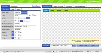 IzzyMenu, creando la hoja de estilos de nuestro menú sin apenas conocimientos de CSS