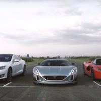 Duelo a muerte por aceleración entre híbrido y eléctrico: Ferrari LaFerrari contra Rimac Concept_One, en vídeo