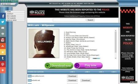 Reino Unido cambia los anuncios por avisos de la policía en las webs P2P