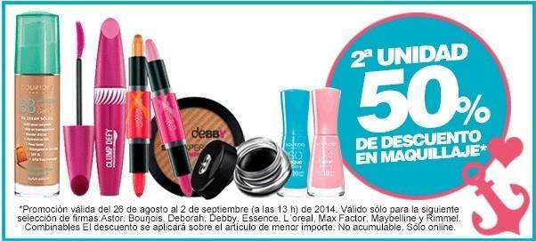 Segunda unidad a mitad de precio en maquillajes de Bodybell hasta el 2 de septiembre