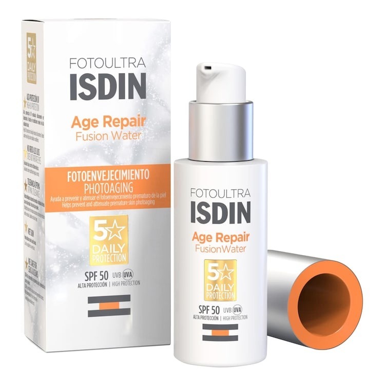 Fotoprotector Fusion Water Magic Repair Color SPF 50 de Isdin