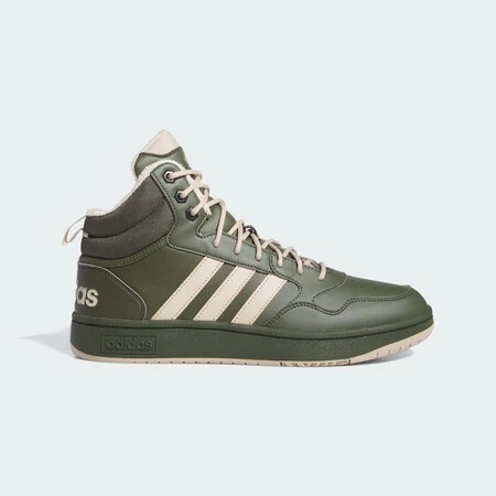Zapatilla Hoops 3 0 Mid Lifestyle Basketball Classic Fur Lining Winterized Verde Ih0163 01 Standard