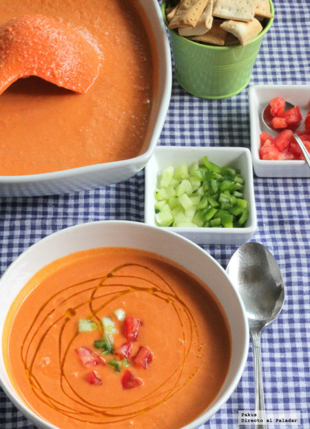Receta de gazpacho andaluz tradicional