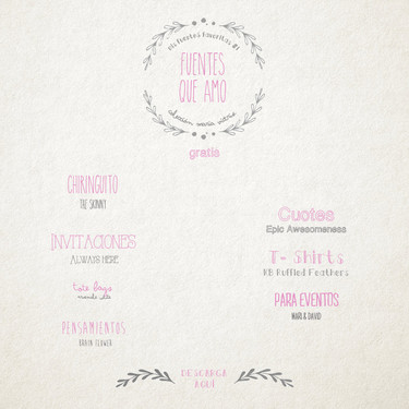 Mis fuentes favoritas #1 Gratis!