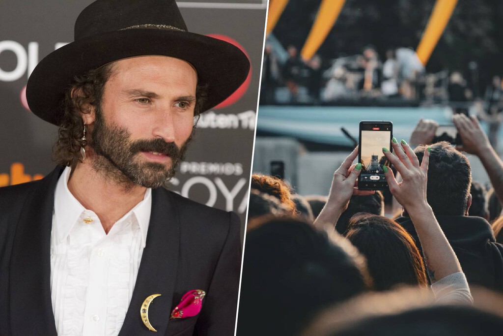 Leiva, durante un concierto: "Coger el móvil y metérselo donde uno pueda"