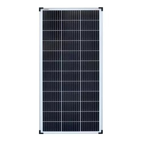 enjoy solar® Panel Solar Monocristalino 100W 12V, PERC 9BB – Ideal para autocaravanas, instalaciones en balcones, casas de jardín y embarcaciones