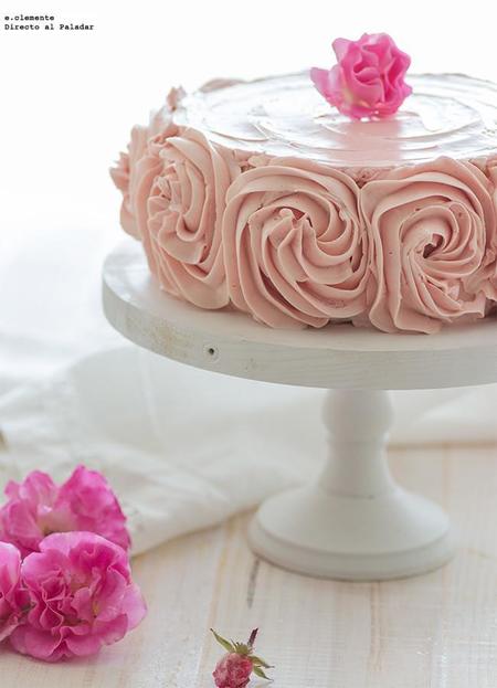 Tarta de crema de mantequilla, frambuesas y mascarpone. Receta