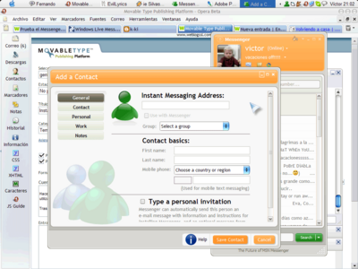 Instala Messenger Live (ó MSN Messenger 8.0 Beta)