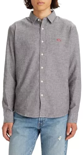 Levi's Long-Sleeve Battery Housemark Slim Camisa
