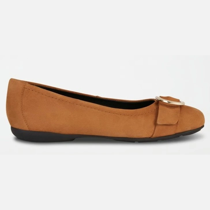 GEOX Bailarinas de nobuk Annytah - Marrón