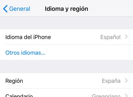 iPhoneの言語地域