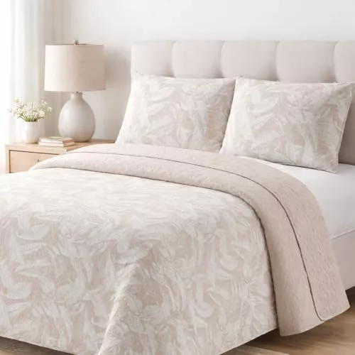 MANEMI - Colcha bouti para Verano y Entretiempo - Colcha para Cama 90，Colcha Cubre Cama 100% Poliester, Suave y Transpirable.
