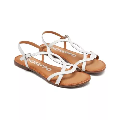 GIOSEPPO Sandalias Blancas de Tiras Finas para Mujer