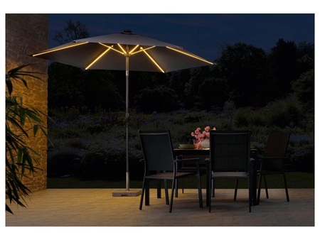 Sombrilla Con Iluminacion Solar Led