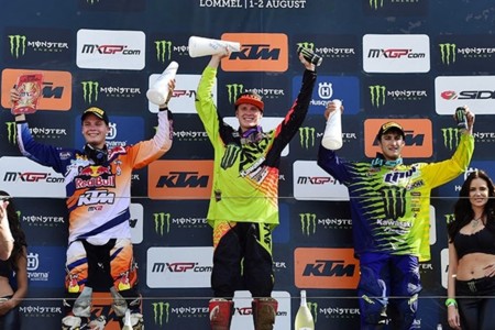 Podio Mx2 Belgica 2015