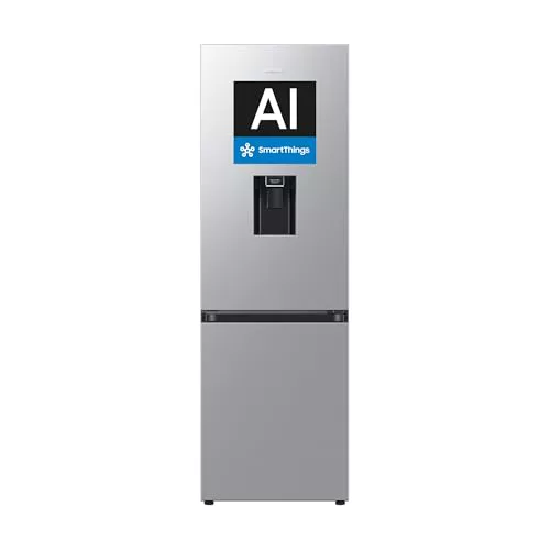 Samsung Frigorífico Combi RB34C632DSA/EF  Smart AI 185cm 341L Clase D Plata 