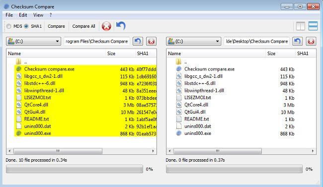 Checksum Compare