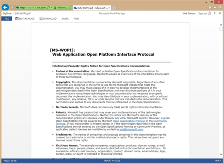 Word Web App ahora ofrece la lectura de documentos PDF