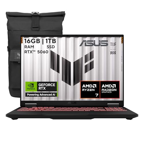 ASUS TUF Gaming A16 NVIDIA GeForce RTX 5060/ AMD Ryzen 7/ 16GB -1TB SSD/ FHD 165Hz